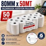 Miray Rulo 80MMx50MT 5 Paket (50 Adet) Termal Adisyon Rulosu-Yazarkasa Rulosu-Yerli Üretim-Tam Metraj Garantili