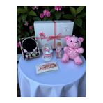 miraybutikhediyelikesya İyi Ki Varsın Mini Hediye Kutusu Işıklı Kar Küresi & Çelik Charm Bileklik & Peluş Ayıcık