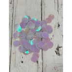 Mirayla Hobi 20 mm (2 cm) Hologram/yanardöner Pul Çanta, Supla, Patik Pulu 25 gr - 12 Lilal Pembe Yanardöner