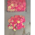 Mirayla Hobi 20 mm (2 cm) Pul Çanta, Supla, Patik Pulu 25 gr - 17 Pembe