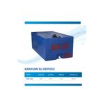 Mircan 200 Lt Mavi Su Deposu Karavan Contalı Kapak Vana Hediyemiz