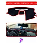 Mircem Dacıa Sandero Stepway (2015-2021) Torpido Kılıfı | Yansıma Ve Isı Engeller| Oto Aksesuar | Ta81 Kırmızı