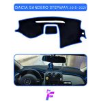 Mircem Dacıa Sandero Stepway (2015-2021) Torpido Kılıfı | Yansıma Ve Isı Engeller| Oto Aksesuar | Ta83 Mavi