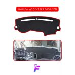 Mircem Hyundai Accent Era (2006-2011) Torpido Kılıfı | Yansıma Engeller| Kolay Montaj | Oto Aksesuar | Tc45 Kırmızı