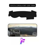 Mircem Toyota Corolla Terra (1997-2001) Torpido Örtüsü | Güneşten Korur | Kolay Montaj | Tam Uyum | B24 Siyah