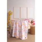 Mircotton Polar Baskılı Bebek Battaniyesi 85X110 cm Yagmurlu Kedi