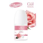 MİREL KOZMETİK Doğal Roll On Deodorant-Doğal ve Vegan içerik- Gül Kokulu-Ter Kokusuna Hızlı ve etkili çözüm