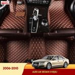 Miren Audi A8 2006-2010 Sedan 5 Kişili 5d Havuzlu Suni Deri Oto Paspas - Kahverengi
