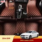 Miren Bmw 4 Serisi 2014-2019 Coupe Uyumlu 5d Havuzlu Suni Deri Oto Paspas - Kahverengi