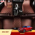 Miren Bmw X4 2014-2017 Uyumlu 5d Havuzlu Suni Deri Oto Paspas - Kahverengi