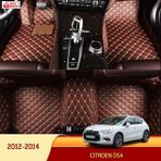 Miren Citroen Ds4 2012-2014 Uyumlu 5d Havuzlu Suni Deri Oto Paspas - Kahverengi