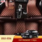 Miren Fiat Freemont 2012-2016 7 Kişili Uyumlu 5d Havuzlu Suni Deri Oto Paspas - Kahverengi