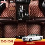 Miren Jaguar Xj 2005-2008 Uyumlu 5d Havuzlu Suni Deri Oto Paspas - Kahverengi