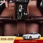 Miren Mercedes Cls 2018-2020 Sedan Uyumlu 5d Havuzlu Suni Deri Oto Paspas - Kahverengi