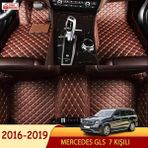 Miren Mercedes Gls 2016-2019 7 Kişili Uyumlu 5d Havuzlu Suni Deri Oto Paspas - Kahverengi