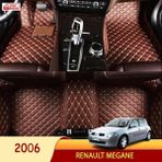 Miren Renault Megane 2006 Uyumlu 5d Havuzlu Suni Deri Oto Paspas - Kahverengi
