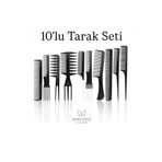 mirenza cosmetic 10 Parça Profesyonel Kuaför Tarak Seti - Saç Kesim, Ayırma, Şekillendirme ve Fön Tarağı
