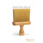 mirenza cosmetic Ahşap Saplı Kaliteli Yumuşak Ense Fırçası Kuaför Saç Temizleme Fırçası