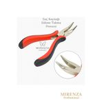 mirenza cosmetic Saç Kaynak Pensesi - Boncuk Kaynak Pensesi - Kıvrık Kargaburun Pense - Kaynak Sökme Takma Pensesi
