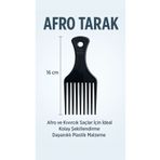 mirenza cosmetic Sakal ve Saç İçin Afro Tarak | Sakal Açma Tarağı | Kıvırcık ve Dalgalı Saç Açıcı