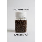 mirenza cosmetic Silikon Mikro Kaynak Boncuğu Kahverengi Renk Saç Boncuğu