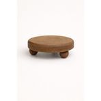 Mirilliahome Ahşap Mini Sunum Standı 10 cm Yuvarlak Yükseltici Stand Baharatlık Yağdanlık Altlığı Dekoratif Stand