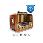 MİRLED AYDINLATMA -878 NostaljikAhşapRadyo |Bluetooth, USB, FM/AM/SW, Fenerli Taşınabilir Müzik Kutusu ürün