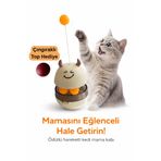 Mırnavistan Eğlenceli Kedi Mama Kabı – Mama Dağıtıcı Interaktif Hacıyatmaz Kedi Oyuncağı