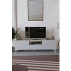 Mirobi Bravix Modern Tv Ünitesi 3 Bölmeli Beyaz