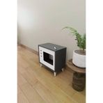 Mirobi Mrb-Mos-Tv-Kd-Kp-Ev-1000 Mose Kedi Evi Kafesi Köpek Evi, Tv Görünümlü Kedi Evi İç Mekan Evcil Hayvan Evi Antrasit