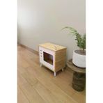 Mirobi Mrb-Mos-Tv-Kd-Kp-Ev-5 Mose Kedi Evi Kafesi Köpek Evi, Tv Görünümlü Kedi Evi İç Mekan Evcil Hayvan Evi Çam