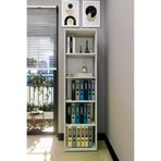 Mirobi Sardes 5 Raflı Kitaplık Ofis Dolabı Klasörlük Çok Amaçlı Dolap Mutfak Dolabı Beyaz MRB-SRDS-5RF-OFS-DLB