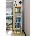 Mirobi Sardes 5 Raflı Kitaplık Ofis Dolabı Klasörlük Çok Amaçlı Dolap Mutfak Dolabı Çam MRB-SRDS-5RF-OFS-DLB