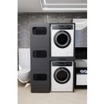 Mirobi WashBox Banyo Kirli Sepetli Çamaşır Makinası Dolabı ve Kurutma Makinası Dolabı Antrasit
