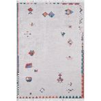 Miroslawiec Krem Modern Geometrik Etnik Desenli Boho Makinada Yıkanabilir Hafif Hav Toz Vermez Leke Tutmaz Kaymaz Taban Dijital Makine Baskı Halı Oturma Odası Salon Yolluk Koridor Mutfak Halısı