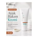 Mirra Ayak Bakım Kremi Deodorant Etkili Lavanta Limon ve Beyaz Kil İçerikli Besleyici Krem