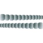 Mirror 24PCS Kadın Stiletto Mat Çiviler Üzerinde Baskı Dıy Tam Kapak Buzlu Tipleri Gri (Yurt Dışından)