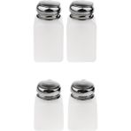 Mirror Oje Temizleyici Aracı Sıvı Alkol Pres Dağıtıcı Şişe (Beyaz) 4pcs (Yurt Dışından)