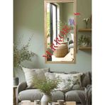 Mirrorss Ahşap Çerçeve Ayna Duvar Hol Boy Ayna 100 x 50 cm