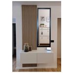 MİRRORSS Siyah Ahşap Çerçeve Boy Ayna Hol Antre Room 130x45