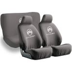 Mirsepet Citroen Oto Koltuk Kılıfı 4 Parça Takım Set Gri