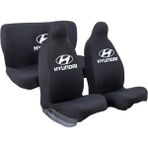 Mirsepet Hyundai Excel Oto Koltuk Kılıfı 4 Parça Takım Set - Siyah