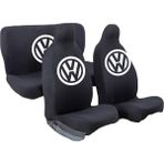 Mirsepet Volkswagen Uyumlu Polo Kumaş Koltuk Kılıfı 4 Parça Set - Siyah