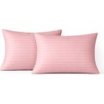 Miruza Ev Tekstil %100 Pamuk Saten Yastık Kılıfı 50*70 - Açık Pembe