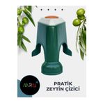 Mirvano Zeytin Çizici, Pratik Zeytin Dilme Çizme Aparatı, 3 Jiletli Parmak Koruyuculu Zeytin Çizici