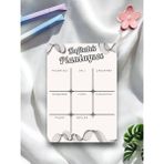 Mirya Notes A5 Sade Şık Haftalık Planlayıcı - Notepad - Not Defteri - Bloknot - Siyah - Beyaz