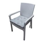 MİRZADE 6 Adet Duck Bezi Rattan Minderi-eltm taç-3227701