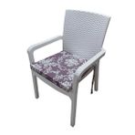 MİRZADE 6 Adet Duck Bezi Rattan Minderi-taç-32278-02