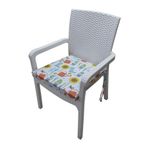 MİRZADE 6 Adet Duck Bezi Rattan Minderi-taç-33712-01