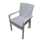MİRZADE 6 Adet Duck Bezi Rattan Minderi-taç 33714-02